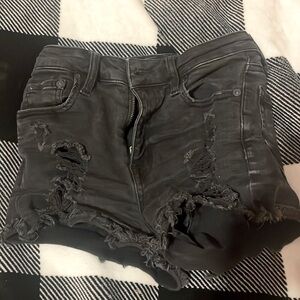 Black Jean Shorts